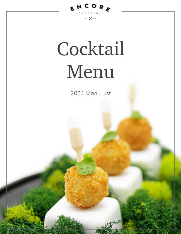 Encore Catering 2024 Menu Packages - Cocktail Menu