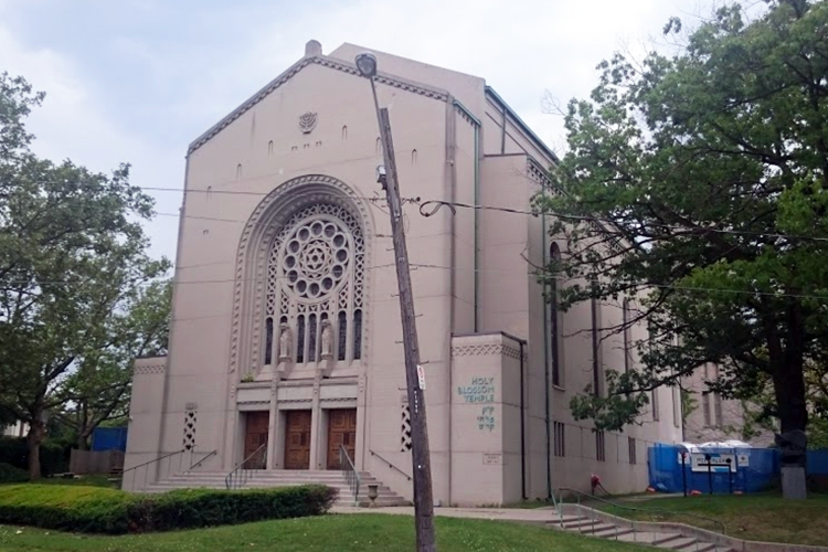 Exterior view of Holy Blossom Temple in Toronto